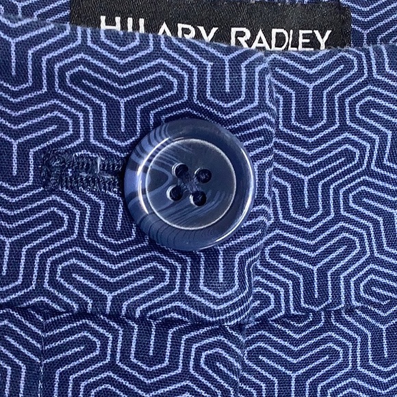 Hilary Radley Geometric Print Capri Pants Size 6 - Picture 9 of 15